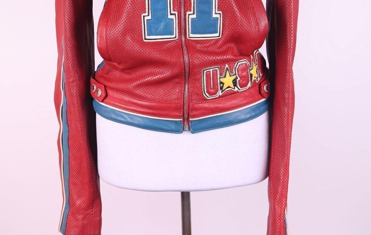 Red DOLCE & GABBANA  S/S 2001 red leather 
