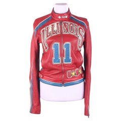 DOLCE & GABBANA  S/S 2001 red leather "Illinois" jacket