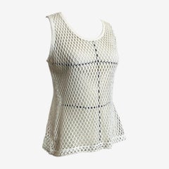Dolce & Gabbana S/S 2002 Fishnet Cotton Tank Top