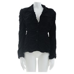 Dolce & Gabbana S/S 2003 Black ruched jacket