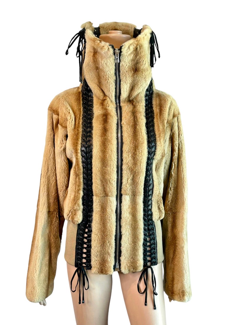 LOUIS VUITTON 2021 brown monogram fleece zip up cropped hooded vest jacket  FR36 at 1stDibs