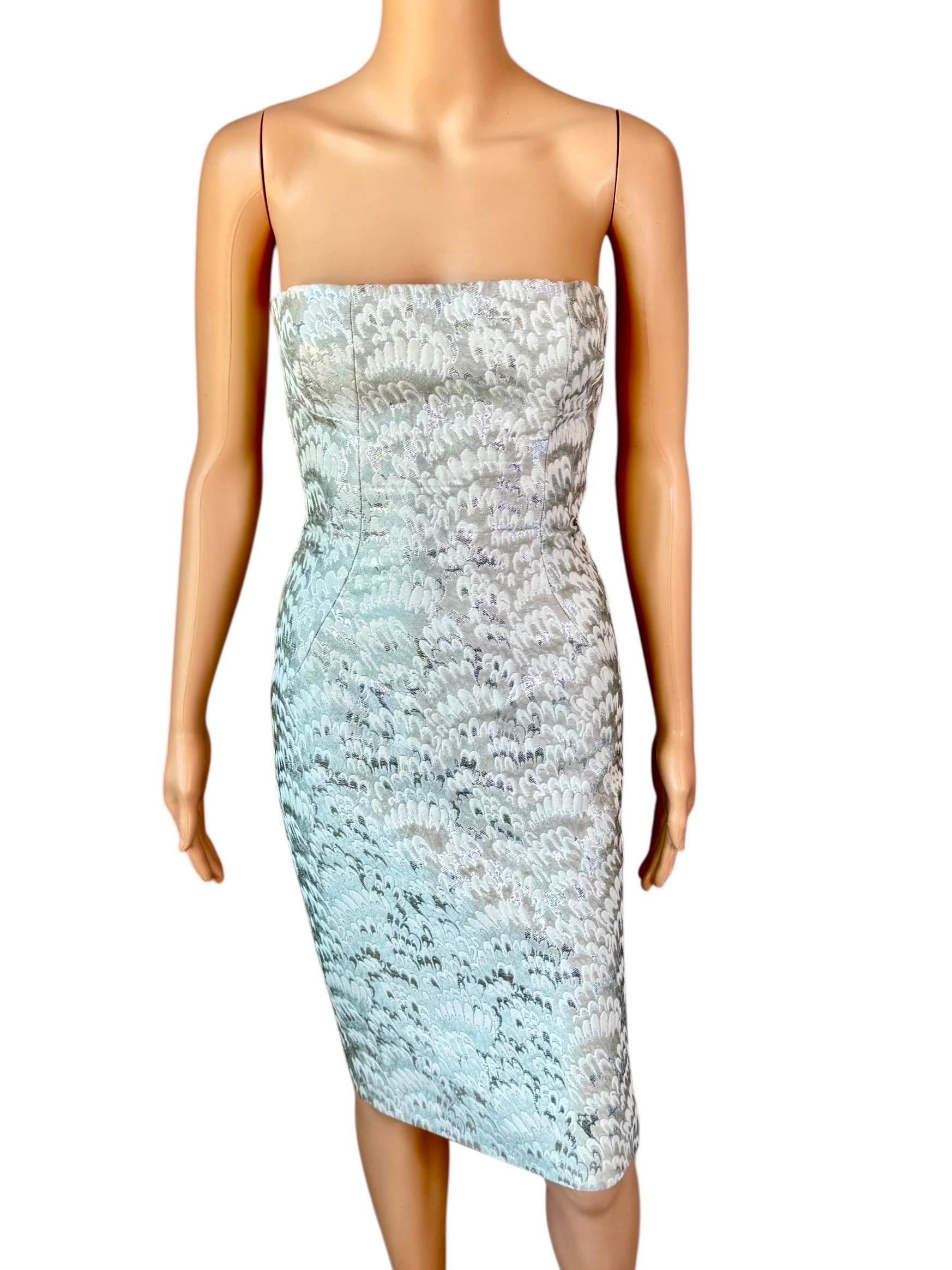 Dolce & Gabbana - P/E 2003 - Vestito Midi Bodycon con pizzo e corsetto In condizioni buone in vendita a Naples, FL