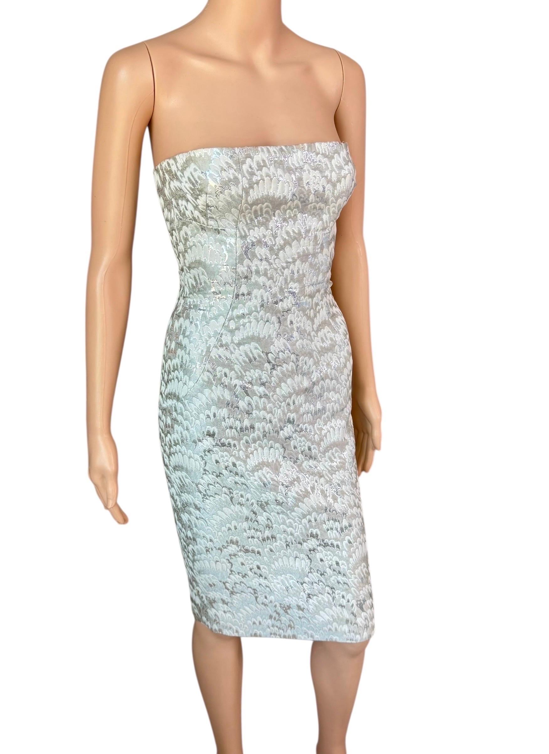 Dolce & Gabbana - P/E 2003 - Vestito Midi Bodycon con pizzo e corsetto in vendita 1