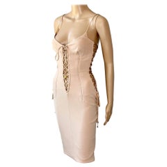 Dolce & Gabbana S/S 2003 Corset Lace-Up Bustier Bodycon Dress