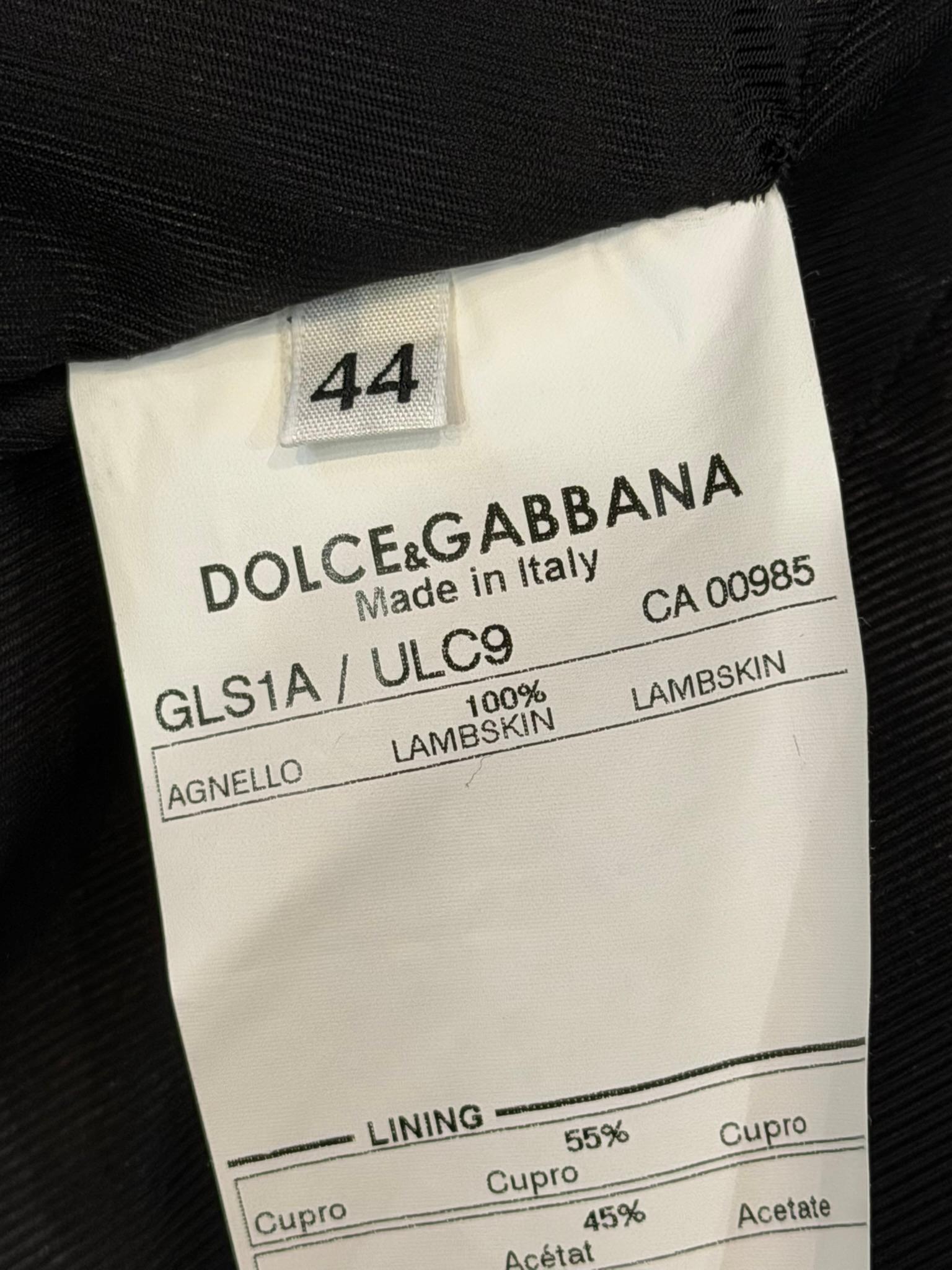 Dolce & Gabbana S/S 2003 Korsett Lederjacke mit Schnürung im Angebot 6
