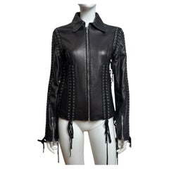 Dolce 
Gabbana S/S 2003 Corset Lace-Up Leather Jacket