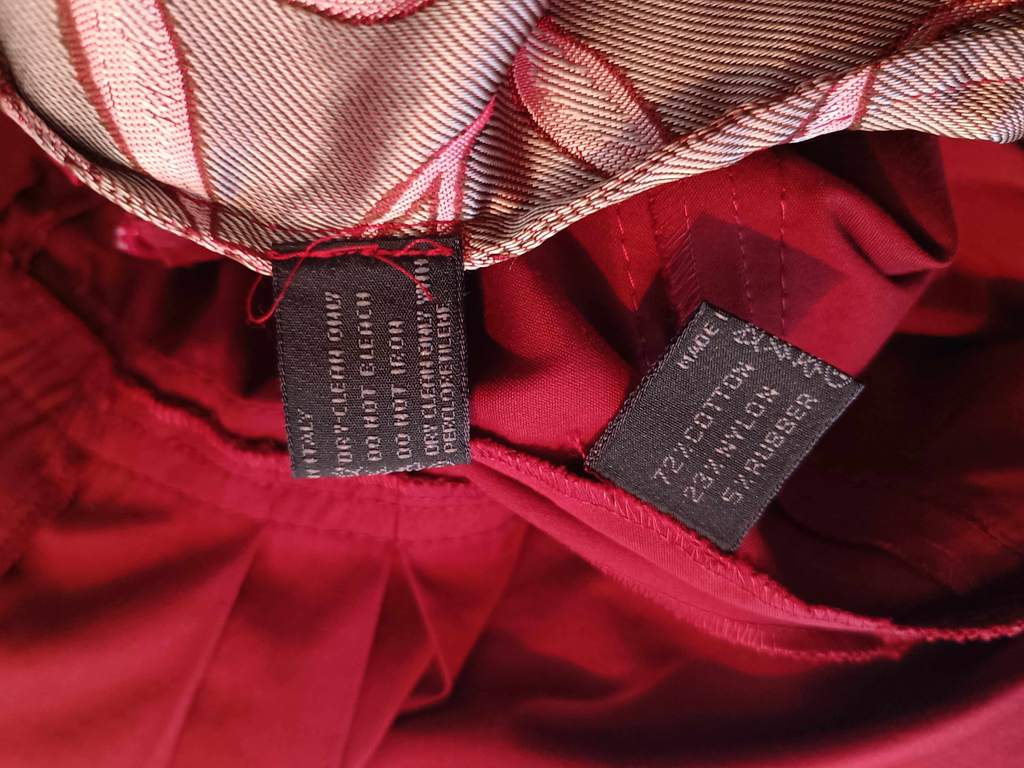 DOLCE & GABBANA - Vestito rosso con stringhe e maniche staccabili 