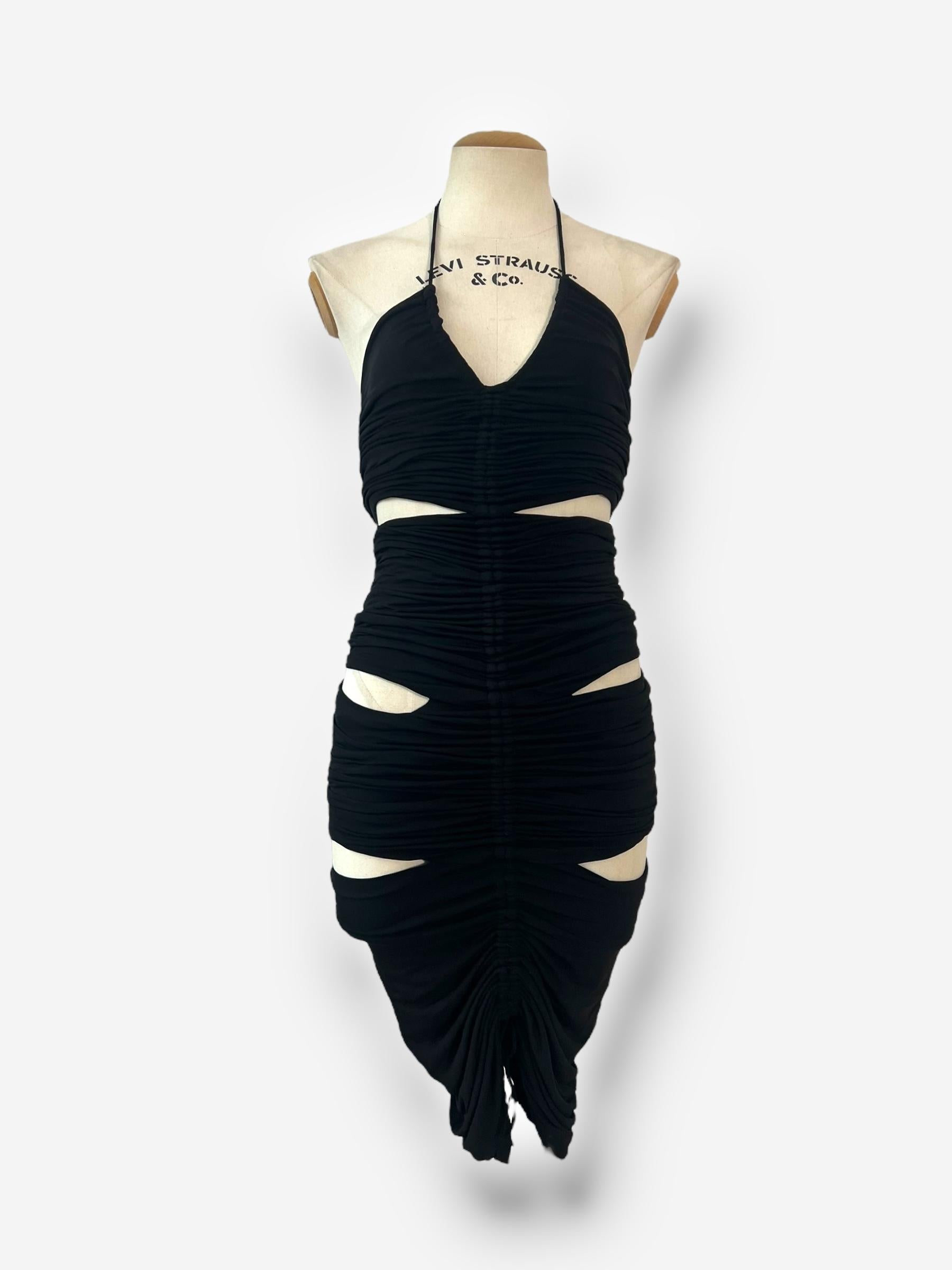 Dolce & Gabbana S/S 2003 'Sex & Love' Robe à découpes froncées - Look 9 Runway en vente 2