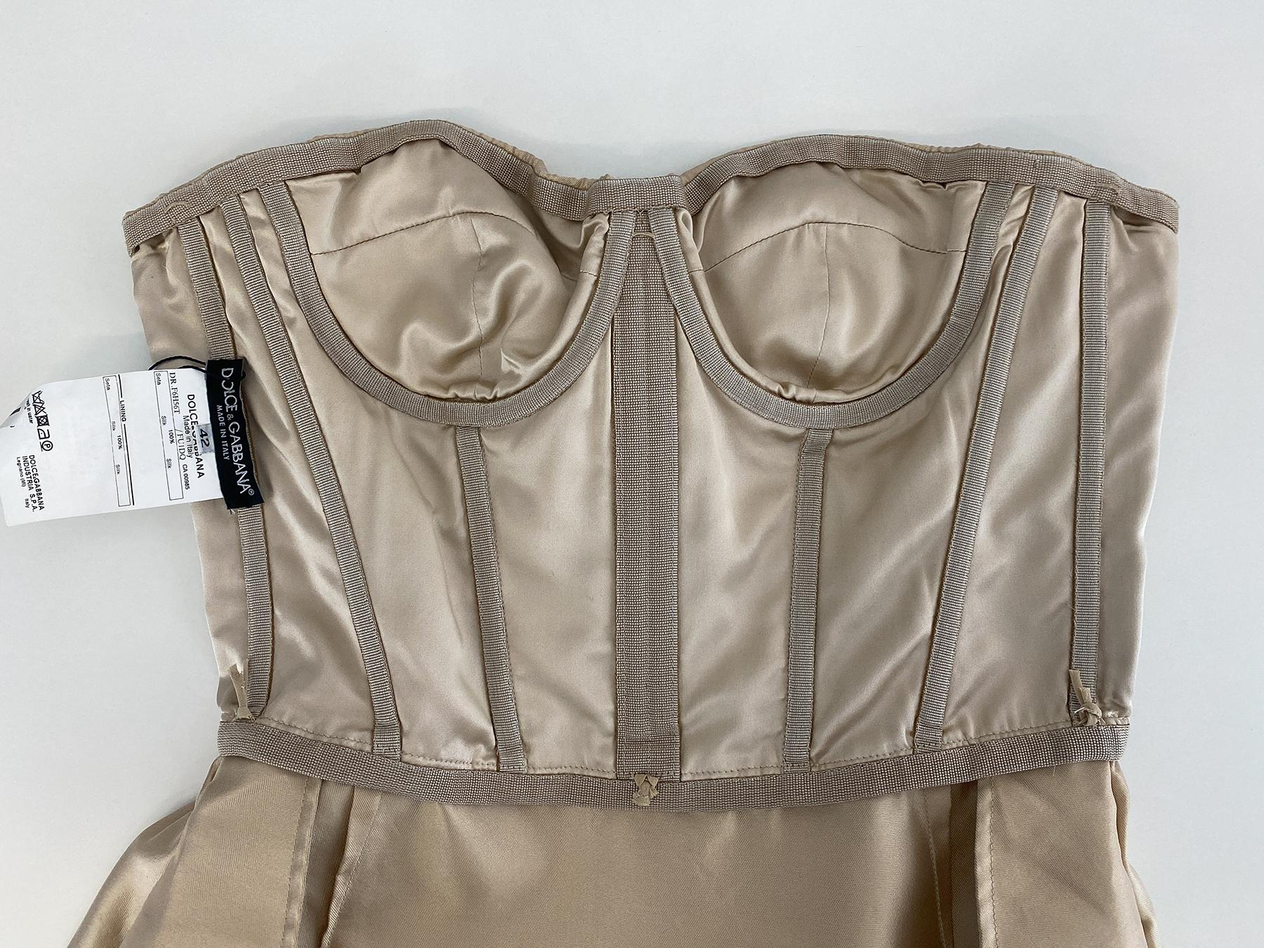 DOLCE & GABBANA S/S 2009 Sculptural Bustier Corset Dress 7