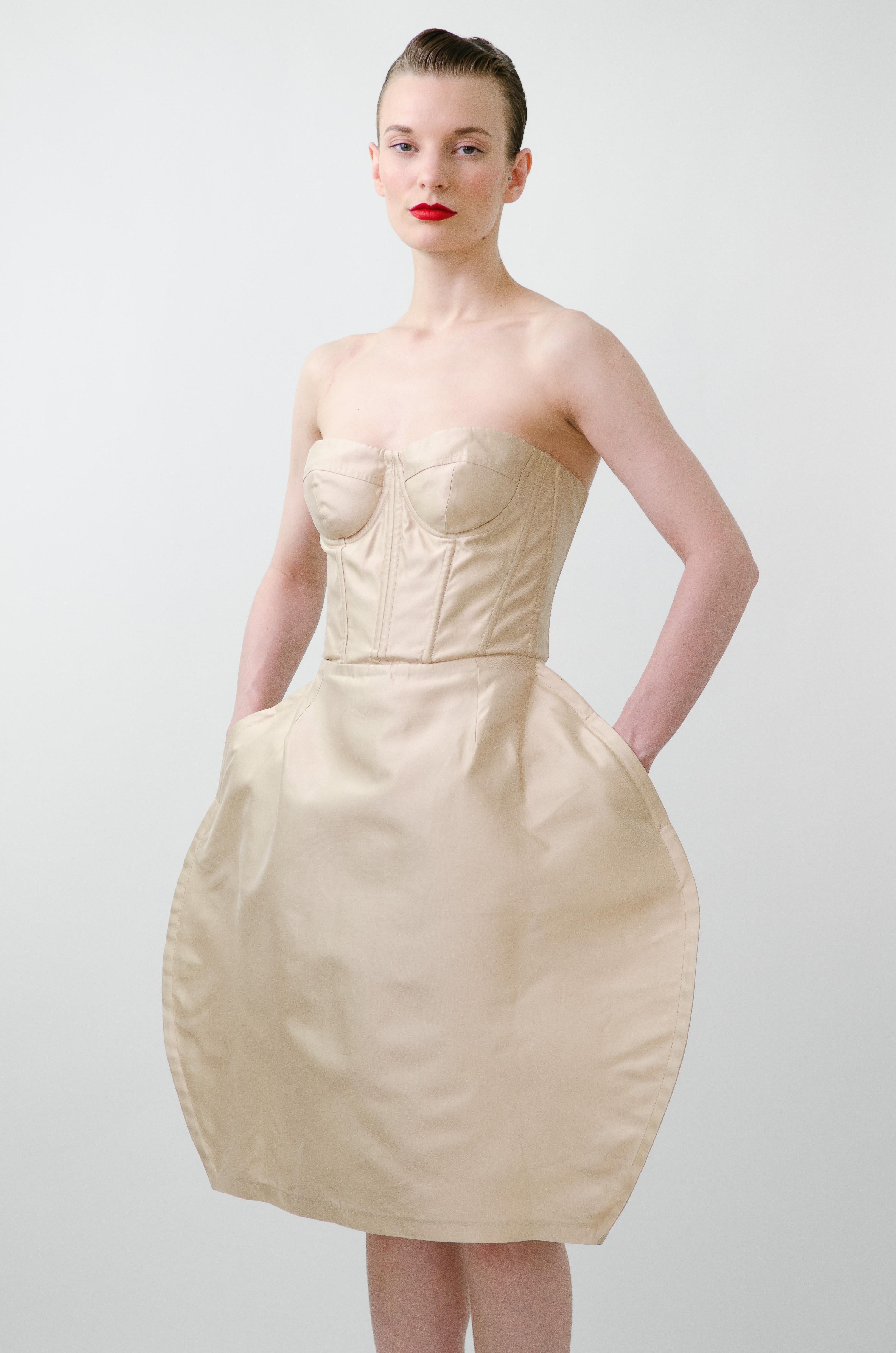 Women's DOLCE & GABBANA S/S 2009 Sculptural Bustier Corset Dress