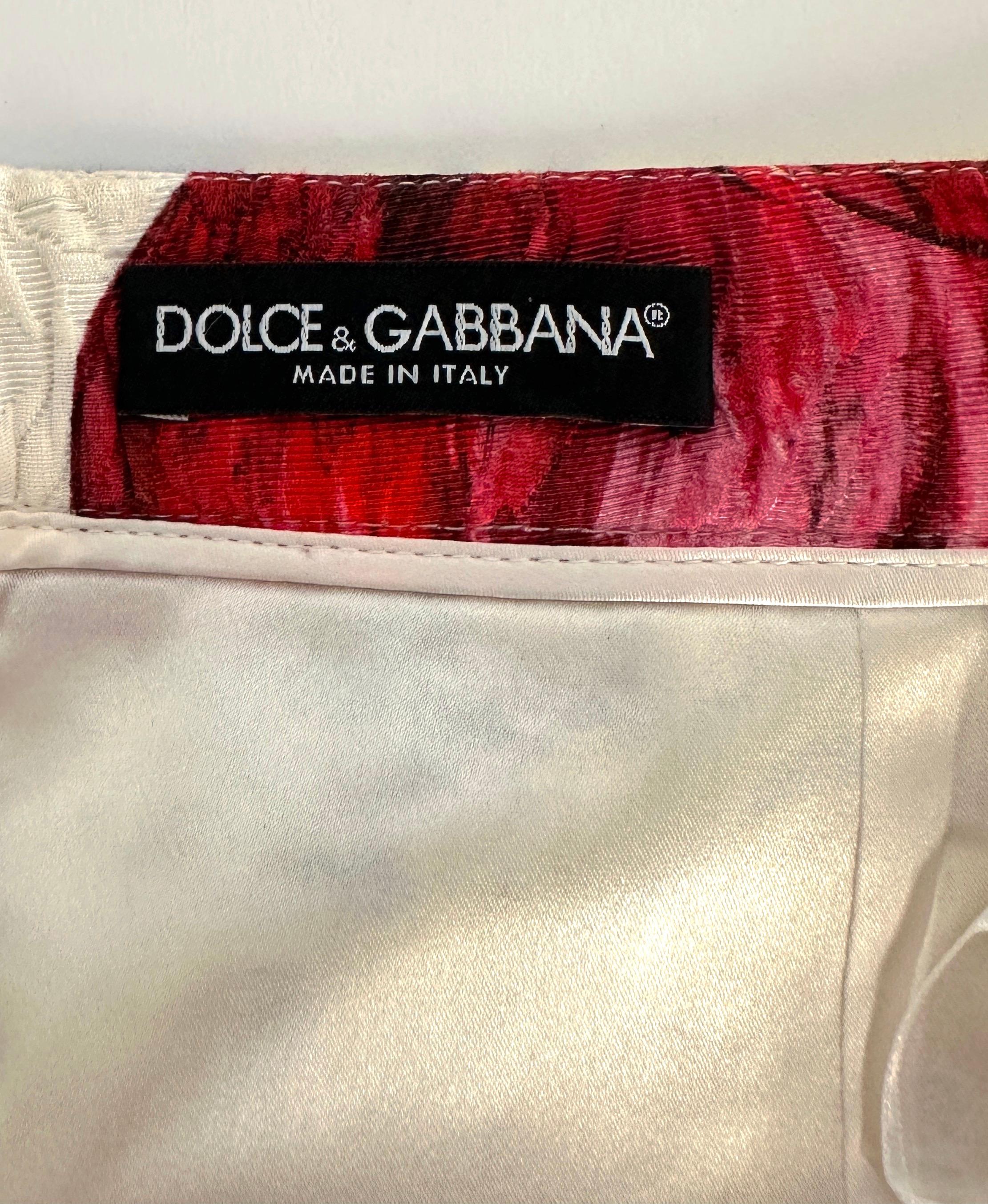 Dolce & Gabbana S/S 2012  embellished high waist mini skirt size S  6