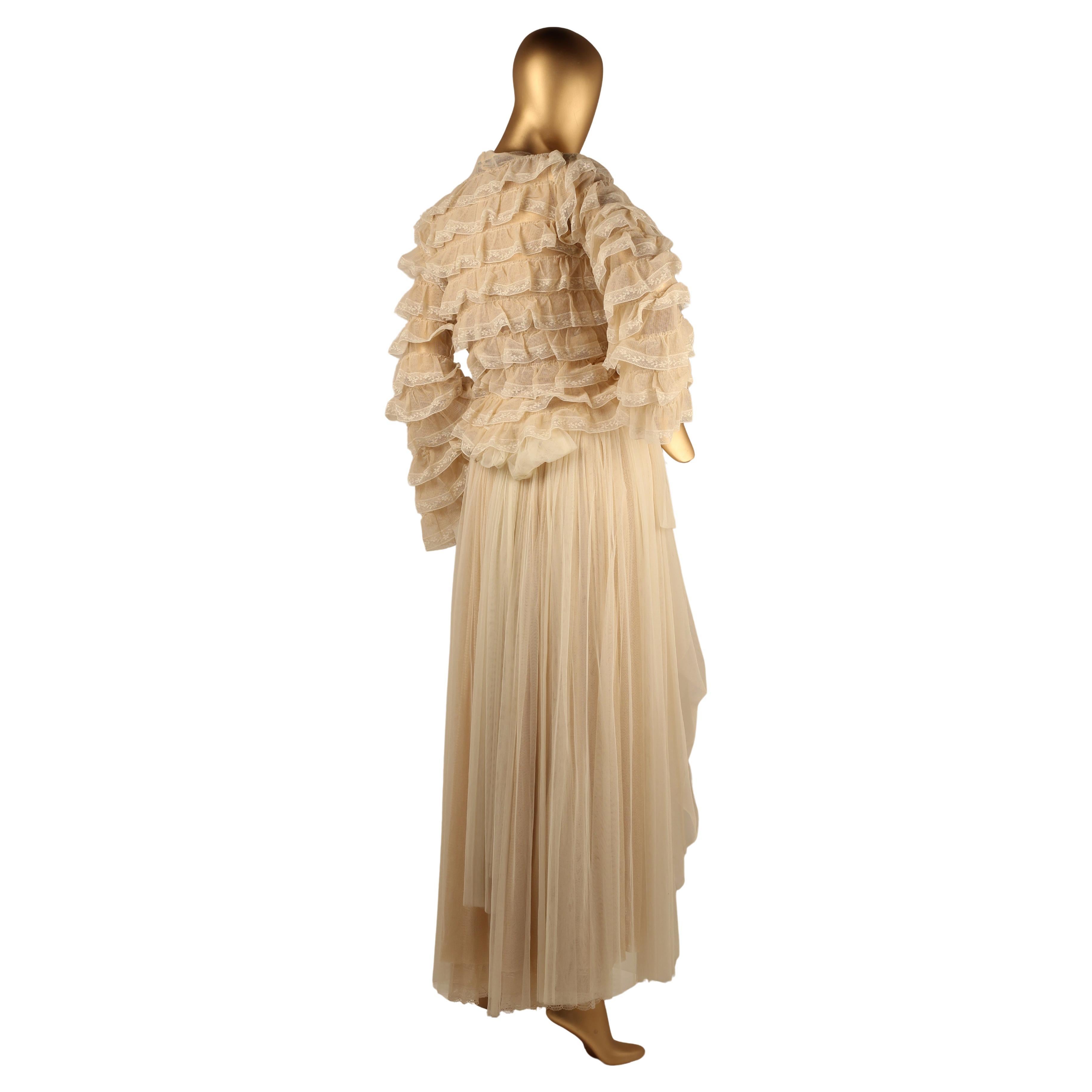 Dolce & Gabbana S/S93 tulle & lace floral skirt - with jacket top For Sale 14
