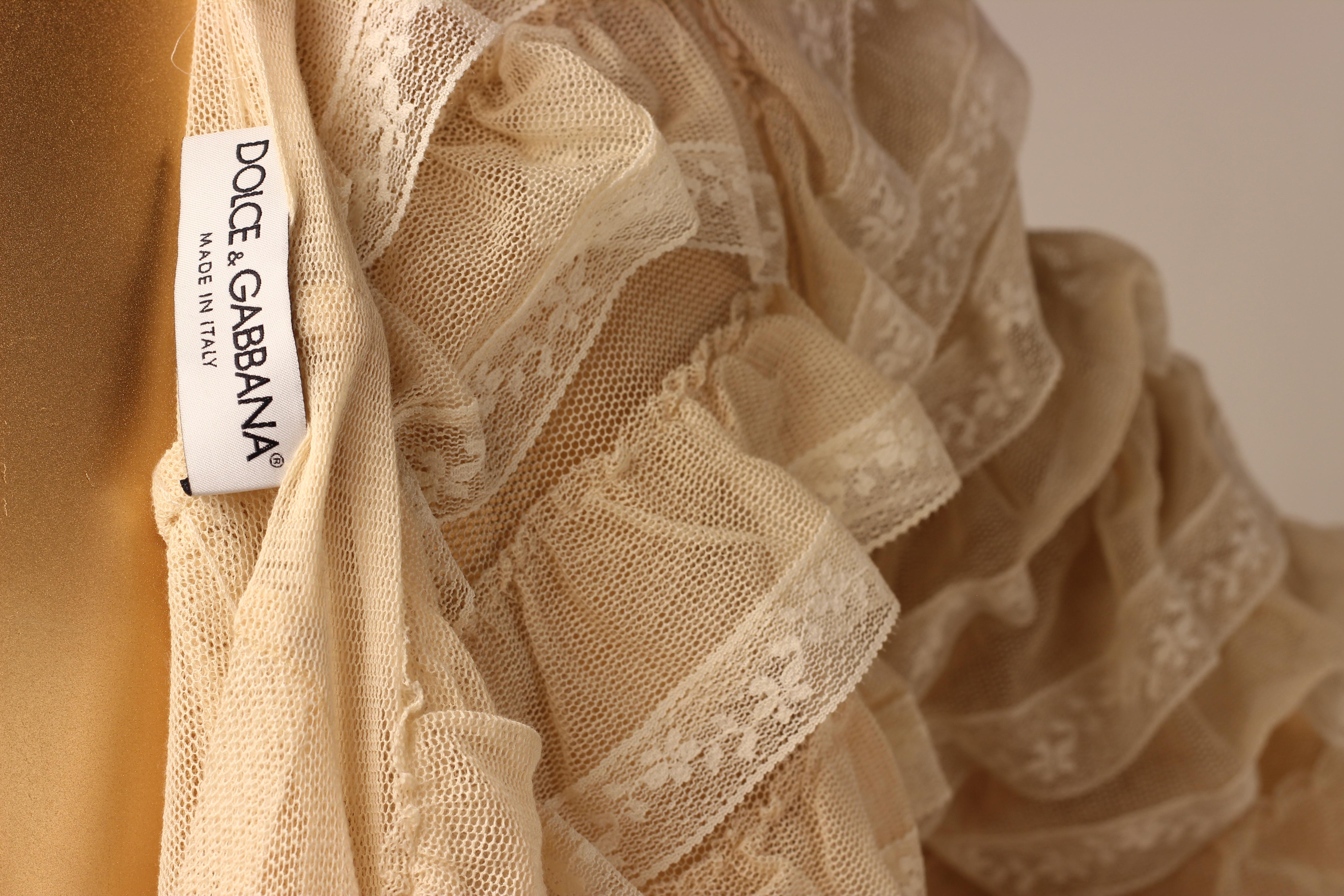 Dolce & Gabbana S/S93 tulle & lace floral skirt - with jacket top For Sale 2