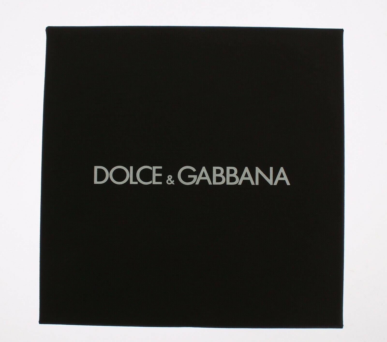 Dolce & Gabbana Sacred Heart Red Gold Clip-on Dangling Earrings Brass Glass 1