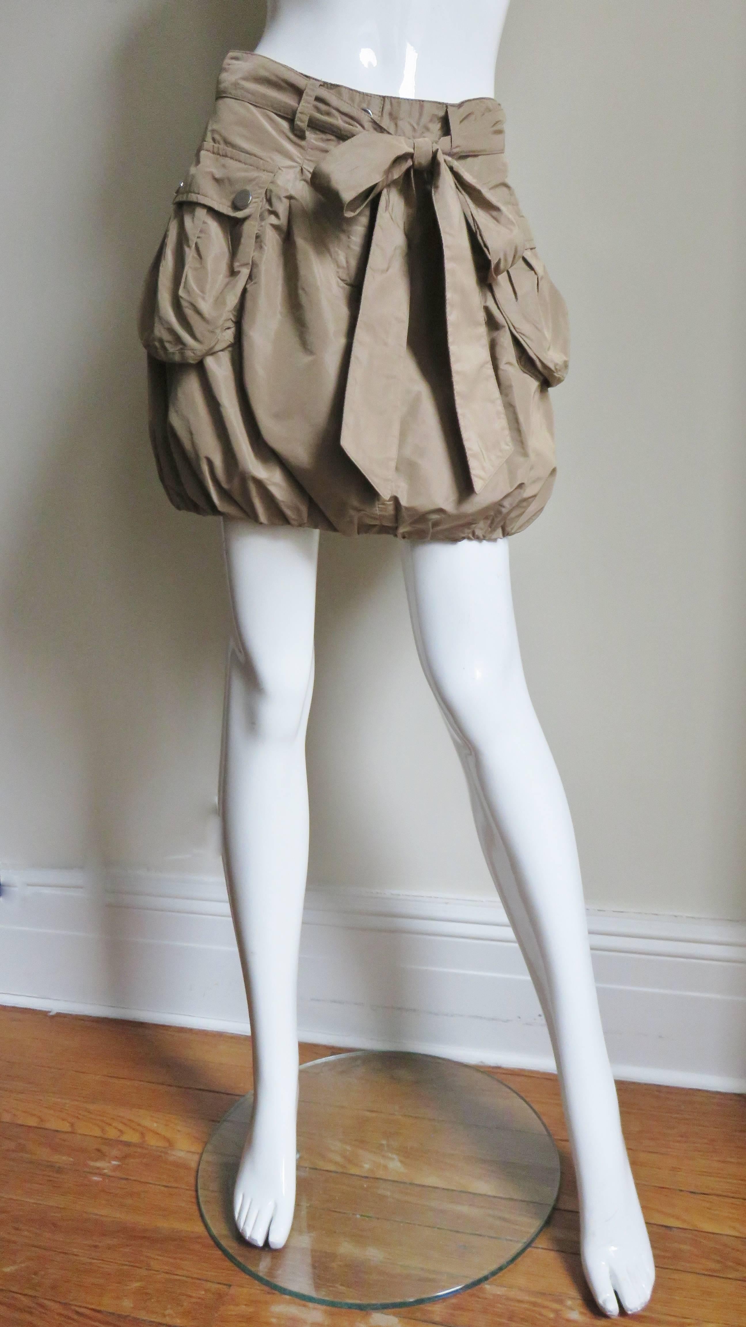 Dolce & Gabbana Safari Bubble Skirt In Excellent Condition In Water Mill, NY