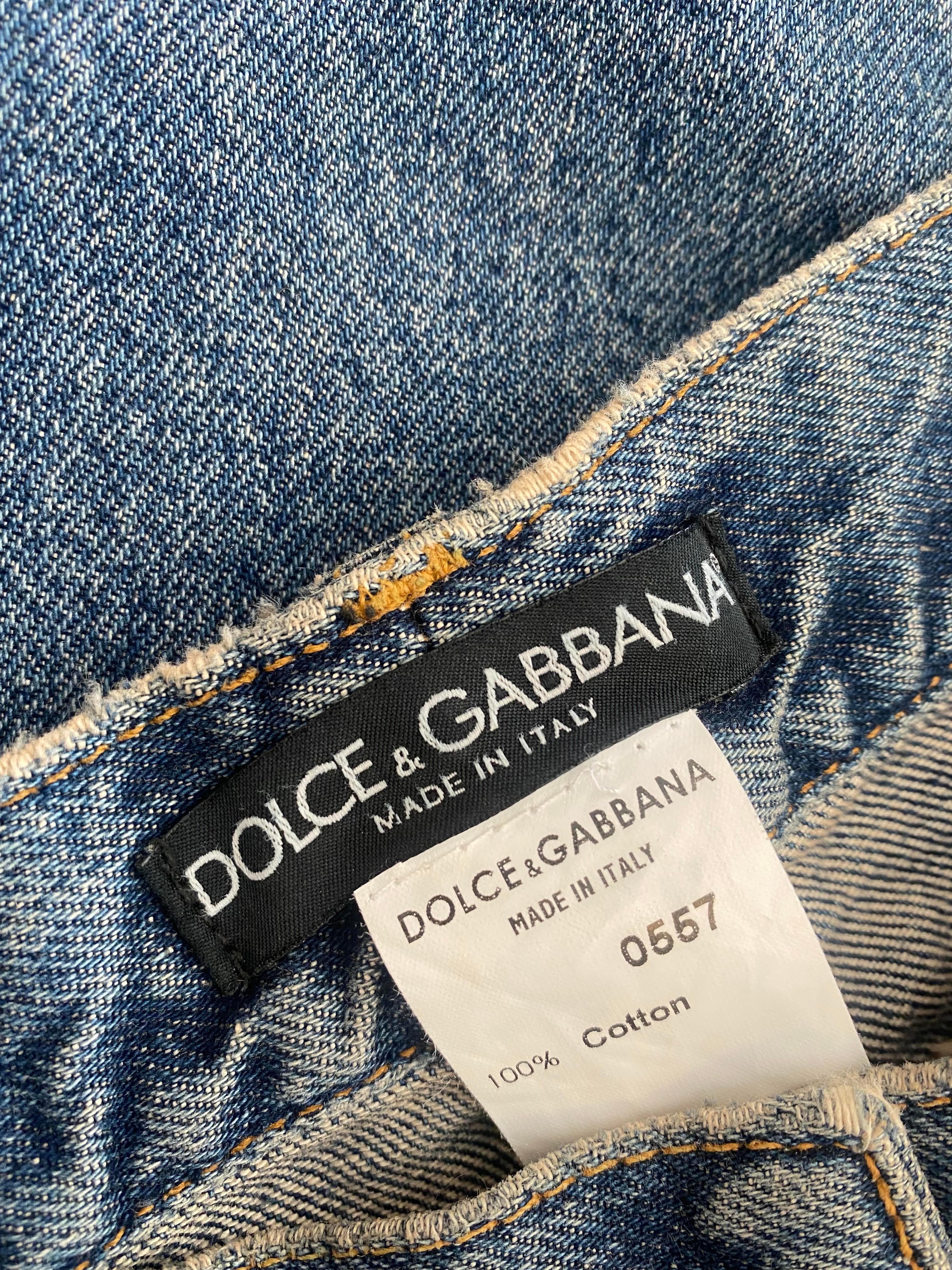 Dolce & Gabbana Sicherheitsnadel-Jeans im Angebot 7