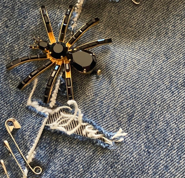 Dolce and Gabbana Safety Pin Jeans For Sale at 1stDibs