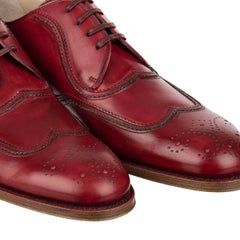 Dolce & Gabbana - SARTORIA Derby Shoes ROMA Red 42 UK 8 US 9