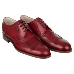 Dolce & Gabbana - SARTORIA Derby Shoes ROMA Red 42 UK 8 US 9