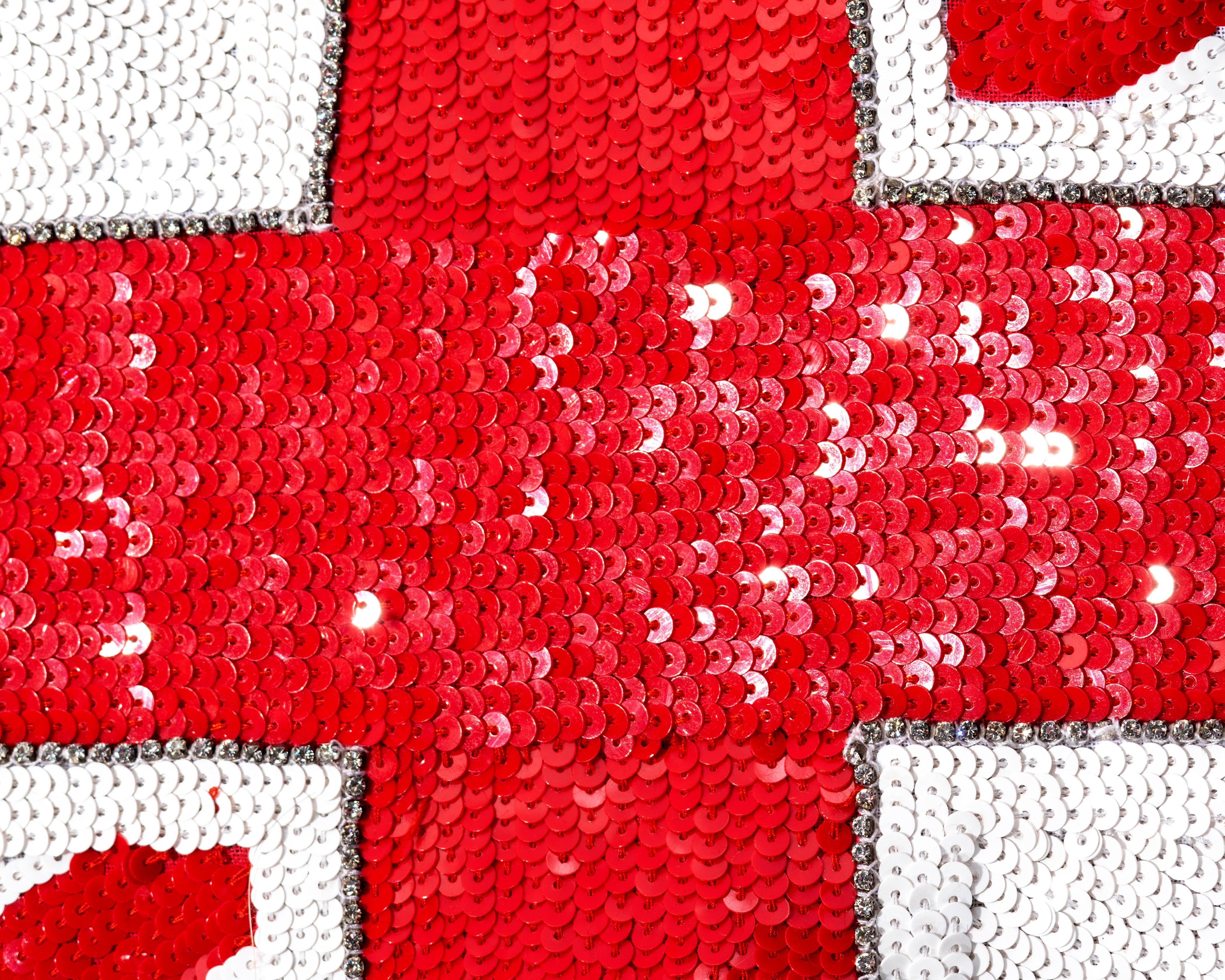 Dolce & Gabbana sequin and crystal Union Jack flag mini wrap skirt, ss 2000 4
