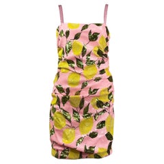 Dolce Gabbana Sequin lemon mini dress
