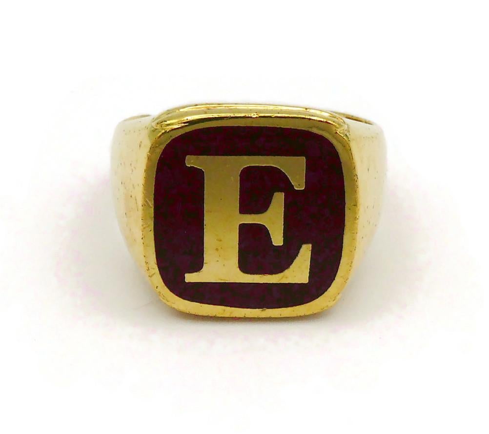 DOLCE & GABBANA Set of Four Gold Tone Rings L O V E 8