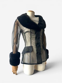 Dolce & Gabbana Sheer Fur Cuff Jacket, Spring Summer 1995 runway
