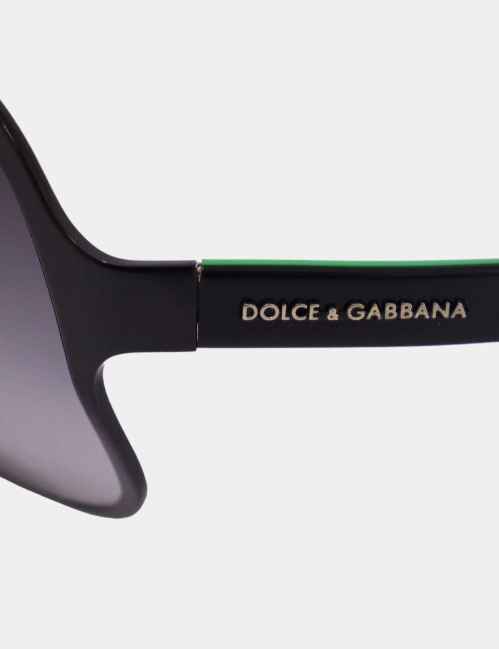 Gray Dolce & Gabbana Shield Gradient Sunglasses For Sale