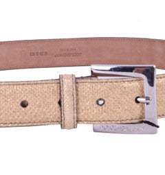 Dolce & Gabbana - Shiny Leather Belt Gold Silver 90