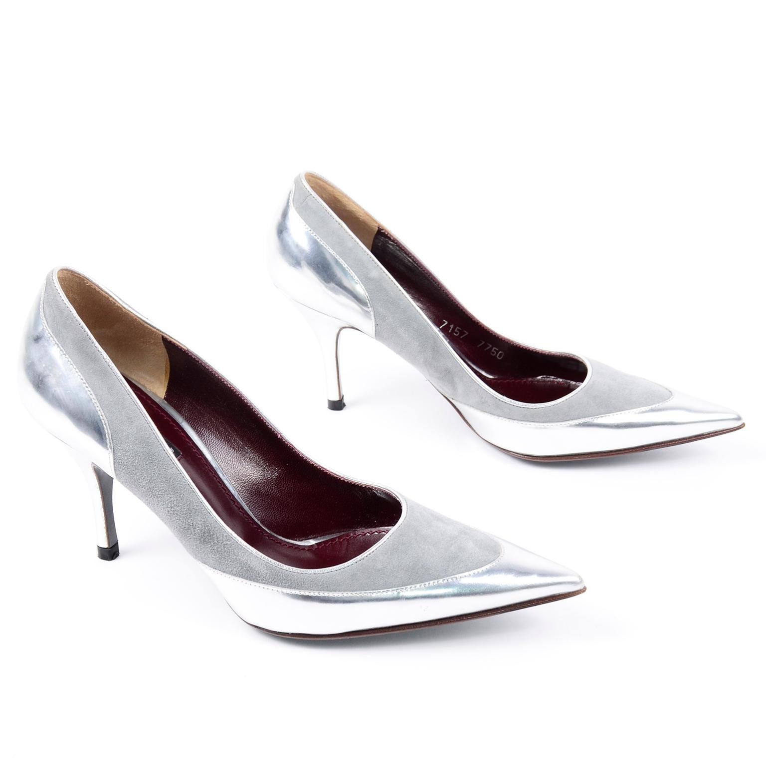 dolce and gabbana shoes silver