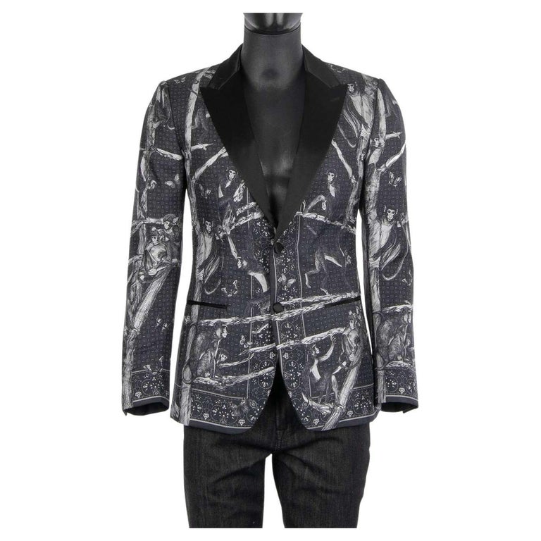 Dolce & Gabbana Black SICILIA CrystalEmbellished Coat Blazer main image 0