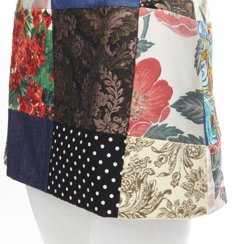 DOLCE GABBANA Sicililan Patchwork multi floral jacquard short skirt IT38 XS
Reference: AAWC/A00321
Brand: Dolce Gabbana
Designer: Domenico Dolce and Stefano Gabbana
Model: Sicilian Patchwork
Material: Cotton, Blend
Color: Multicolour
Pattern: