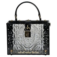 DOLCE & GABBANA Sicily Clear Plexiglass Cinderella Clutch DOLCE & GABBANA Sicily Clear Plexiglass Cinderella Clutch