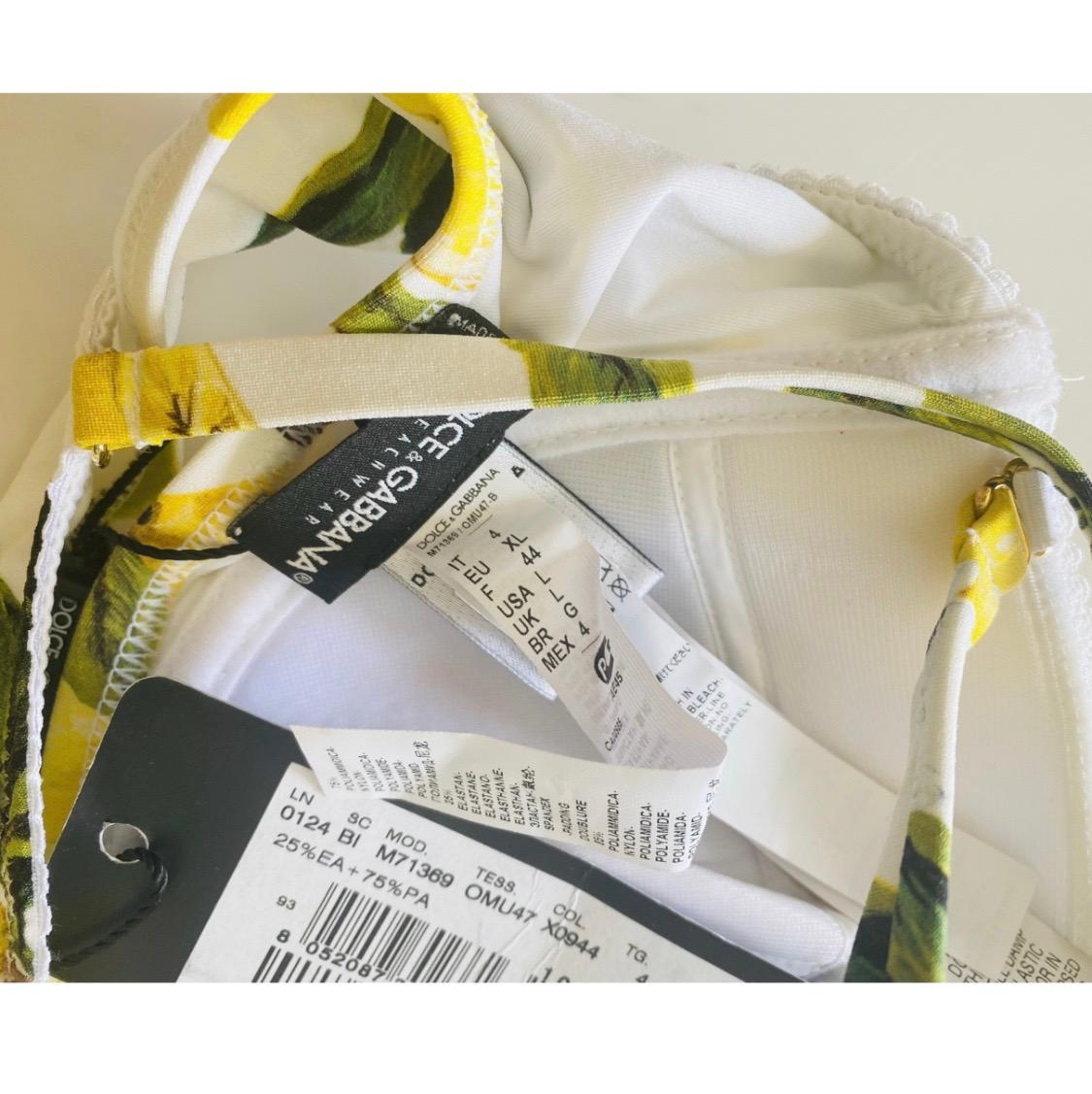 Jaune Dolce & Gabbana - Ensemble bikini imprimé citron de Sicile