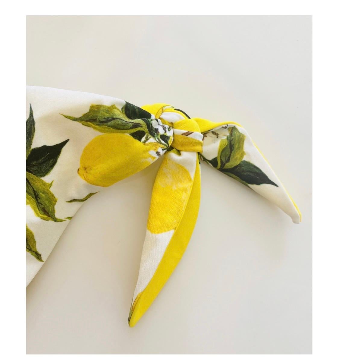 Dolce & Gabbana - Ensemble bikini imprimé citron de Sicile Pour femmes 