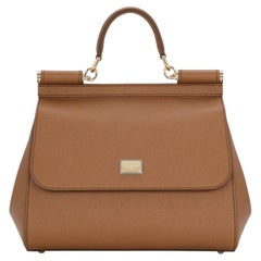 Dolce & Gabbana Sicily Umhängetasche – Beige