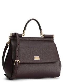 Dolce & Gabbana Sicily Umhängetasche – Burgunderrot