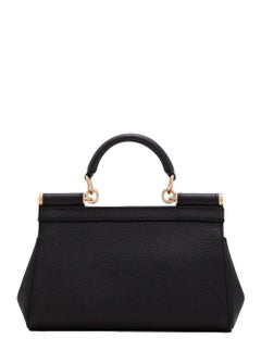 Dolce & Gabbana Sicily Handtasche mit Tragegriff – Schwarz
