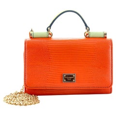 Dolce
Gabbana Sicily Wallet on Chain Lizard Embossed Leather Dolce
Gabbana Sicily Wallet on Chain Lizard Embossed Leather