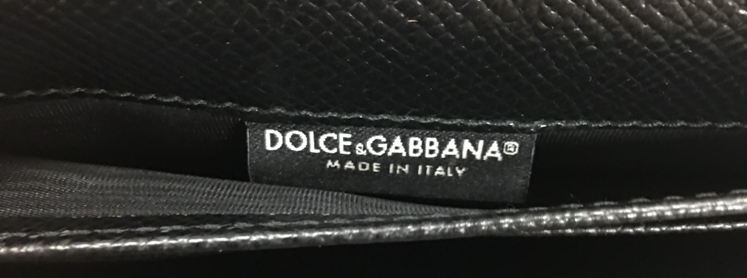 Women's or Men's Dolce & Gabbana Sicily Wallet on Chain Printed Leather Mini