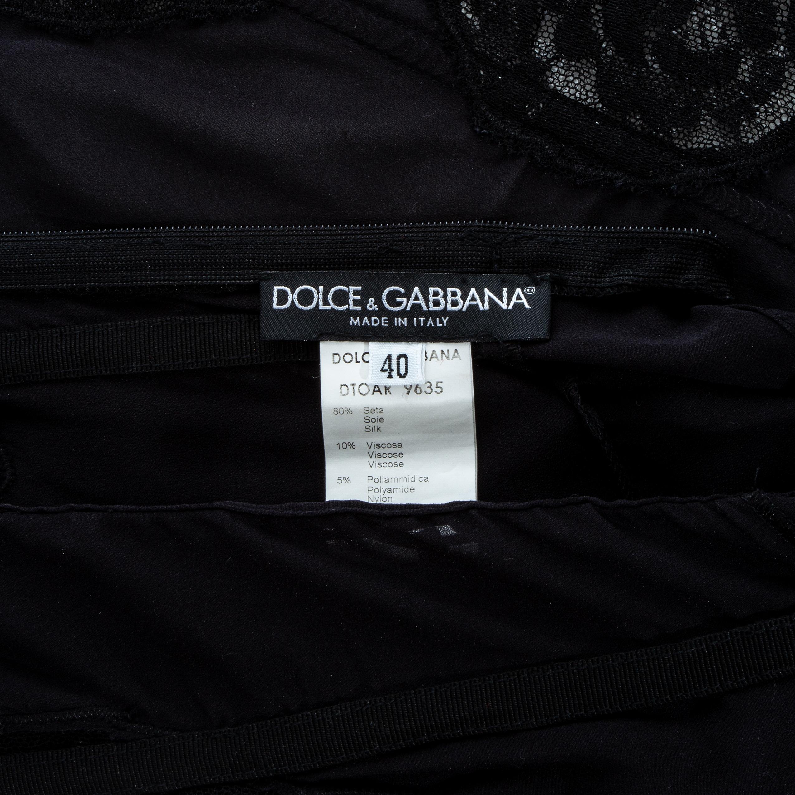 Women's Dolce & Gabbana silk and lace corset, ss 2002