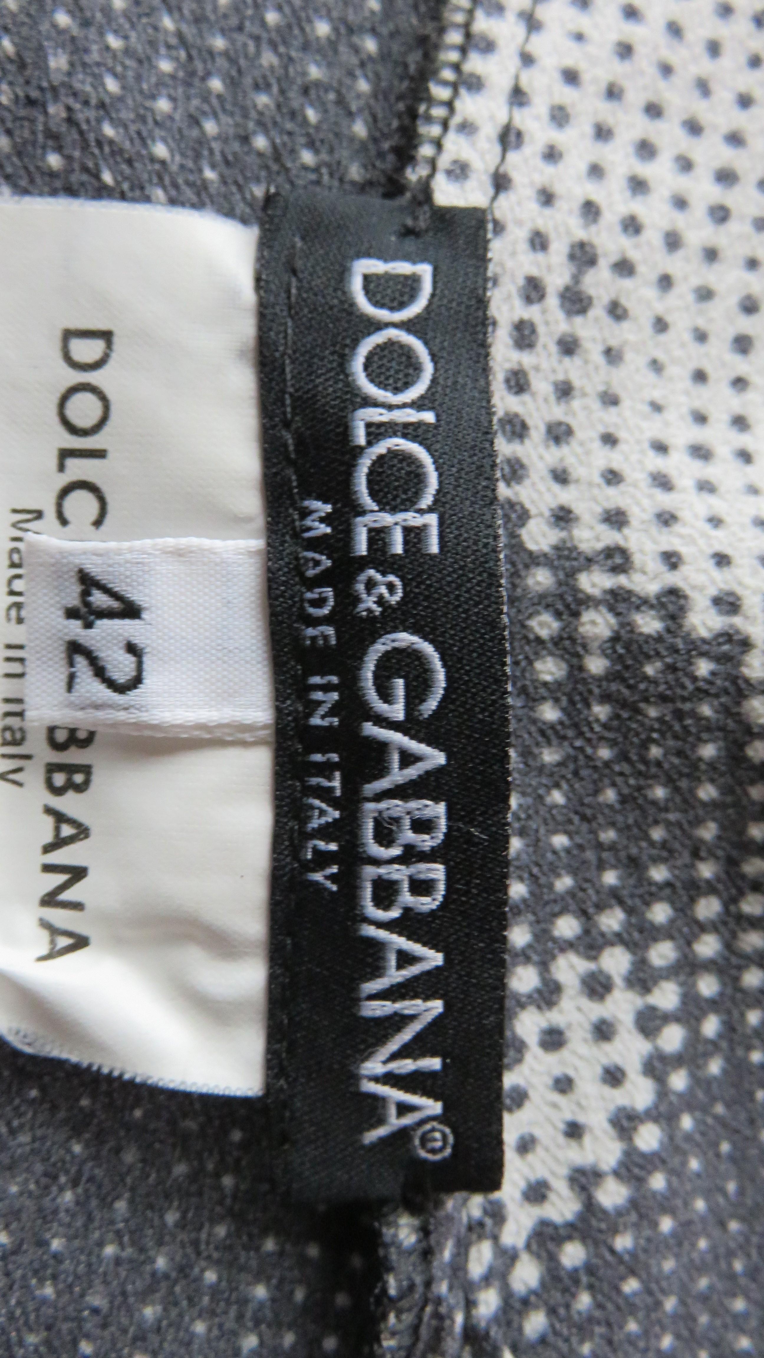 Dolce & Gabbana Silk Cat Print Dress 10
