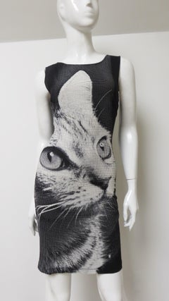 Dolce & Gabbana Silk Cat Print Dress