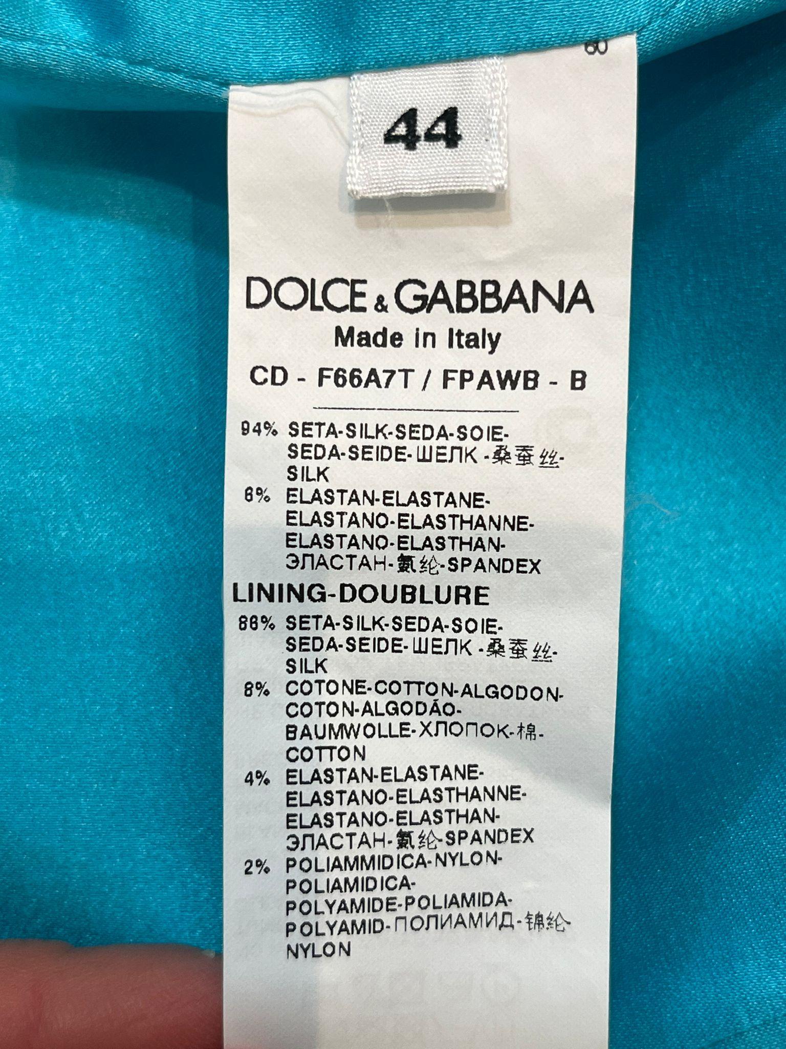 Dolce & Gabbana Silk Cat Print Dress 3