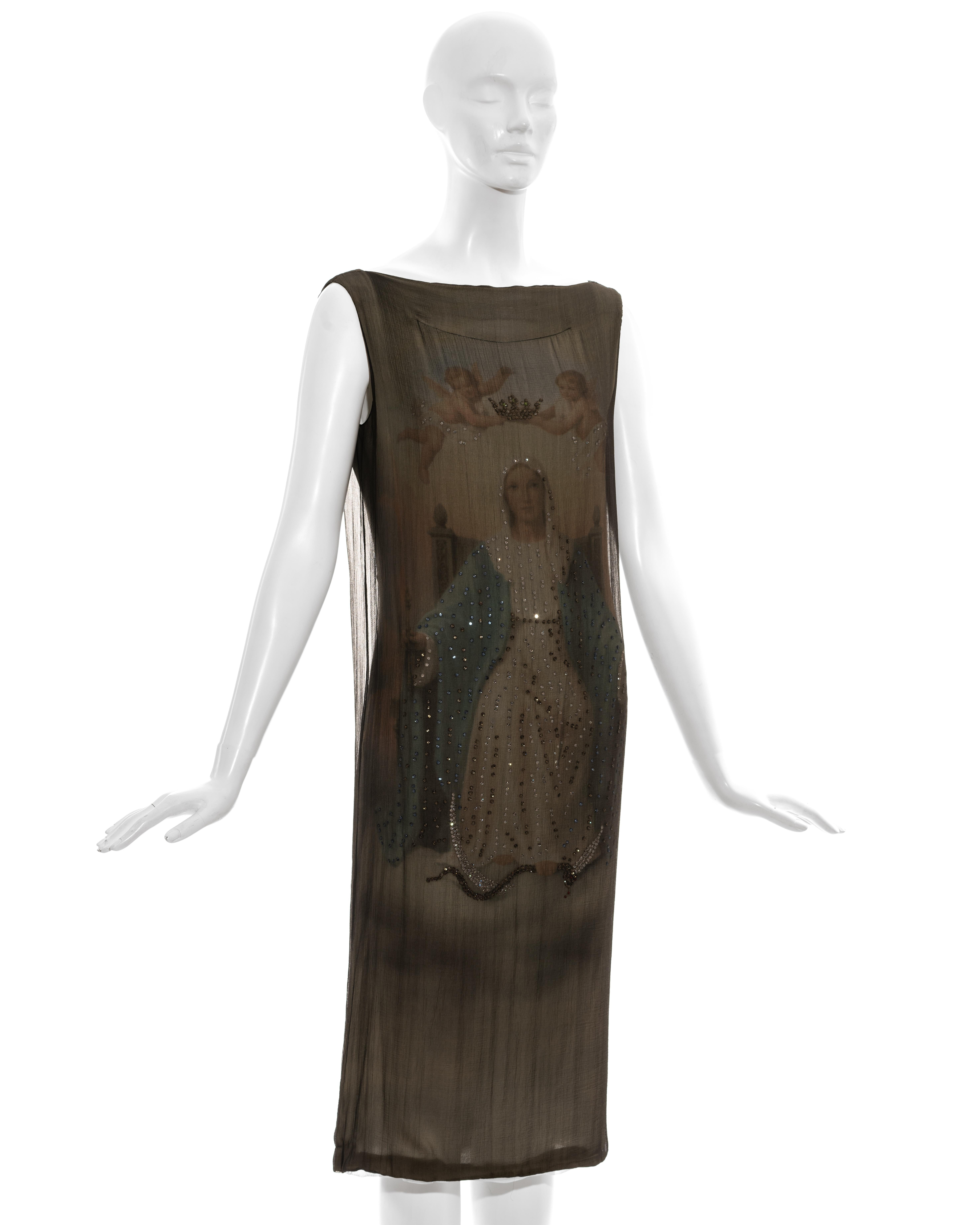 virgin mary print dress