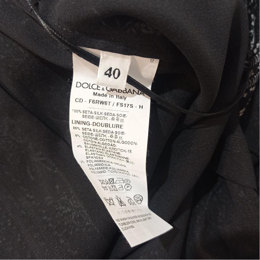 Black Dolce & Gabbana Silk dress size 40 For Sale