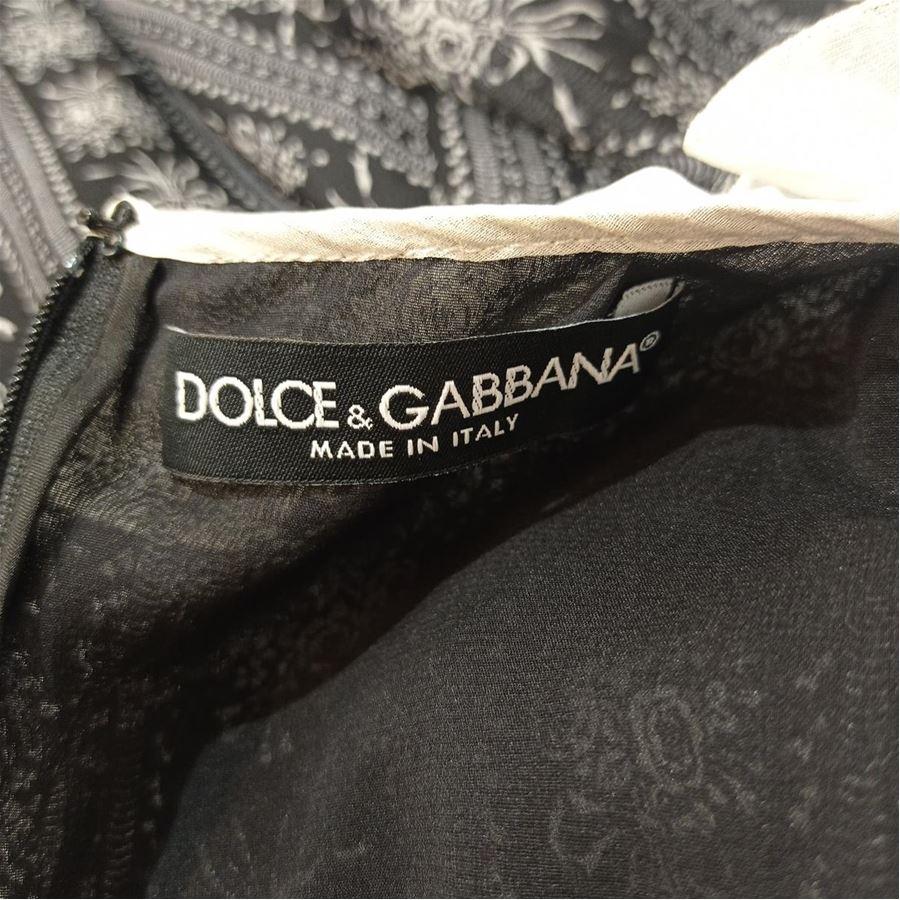Dolce & Gabbana Silk dress size 40 In Excellent Condition For Sale In Gazzaniga (BG), IT