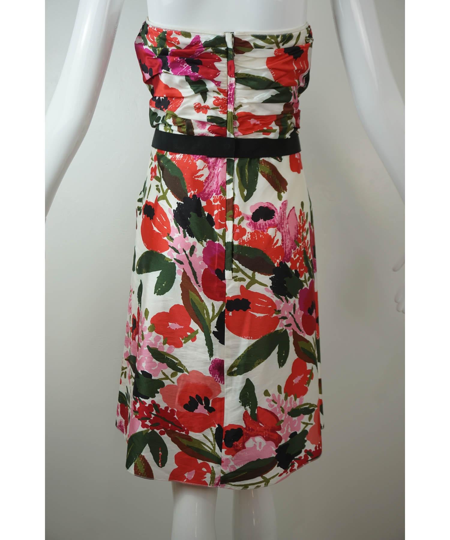 Women's or Men's Dolce & Gabbana Silk Floral Print Dress For Sale