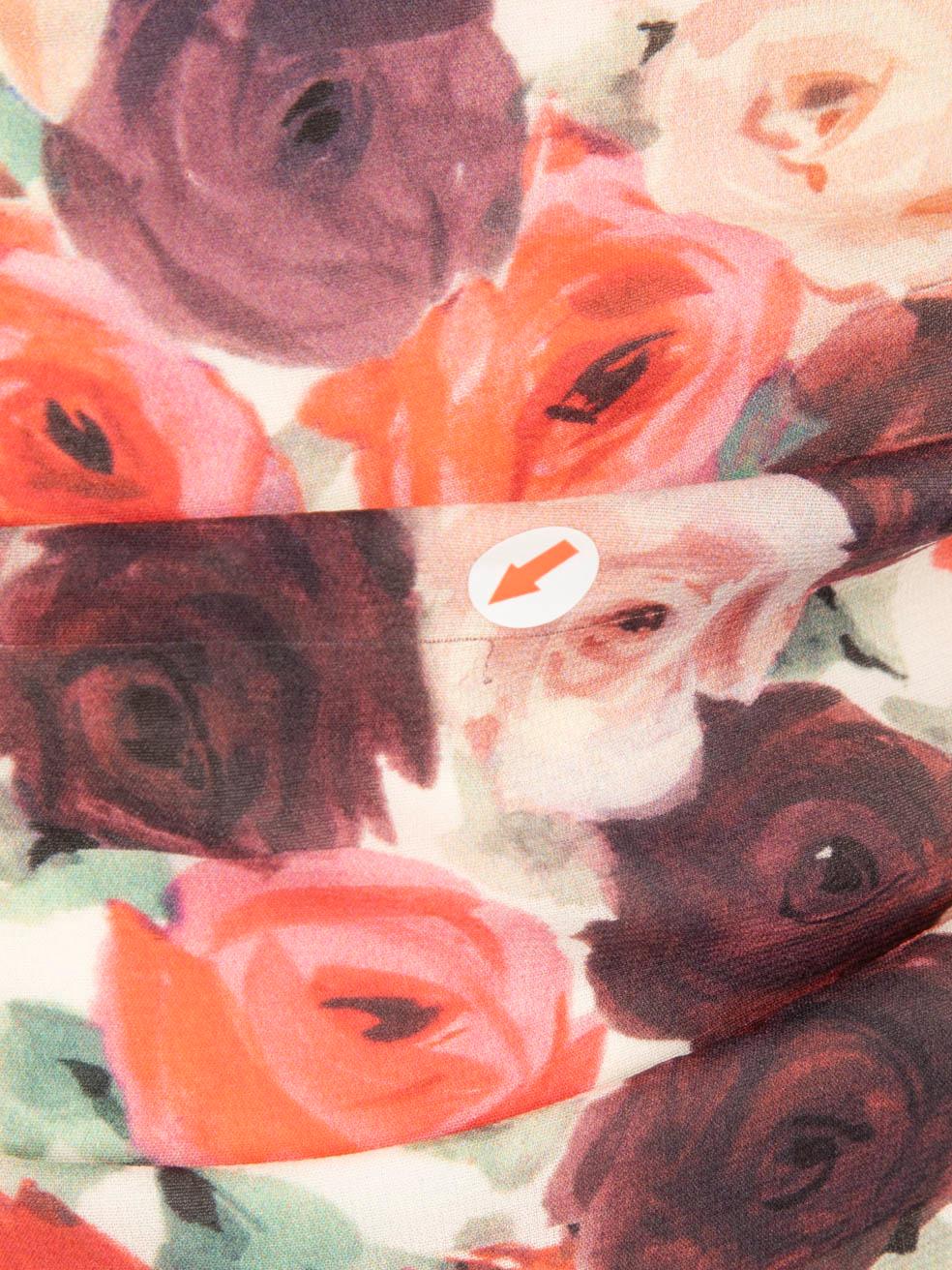 Dolce & Gabbana Vestido midi de seda floral acanalado Talla L en Excelente estado para la venta en London, GB