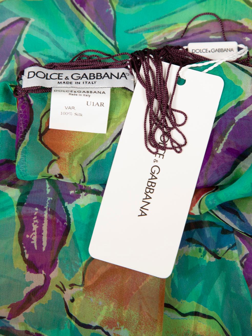 Dolce & Gabbana Silk Fruit Print Scarf For Sale 2